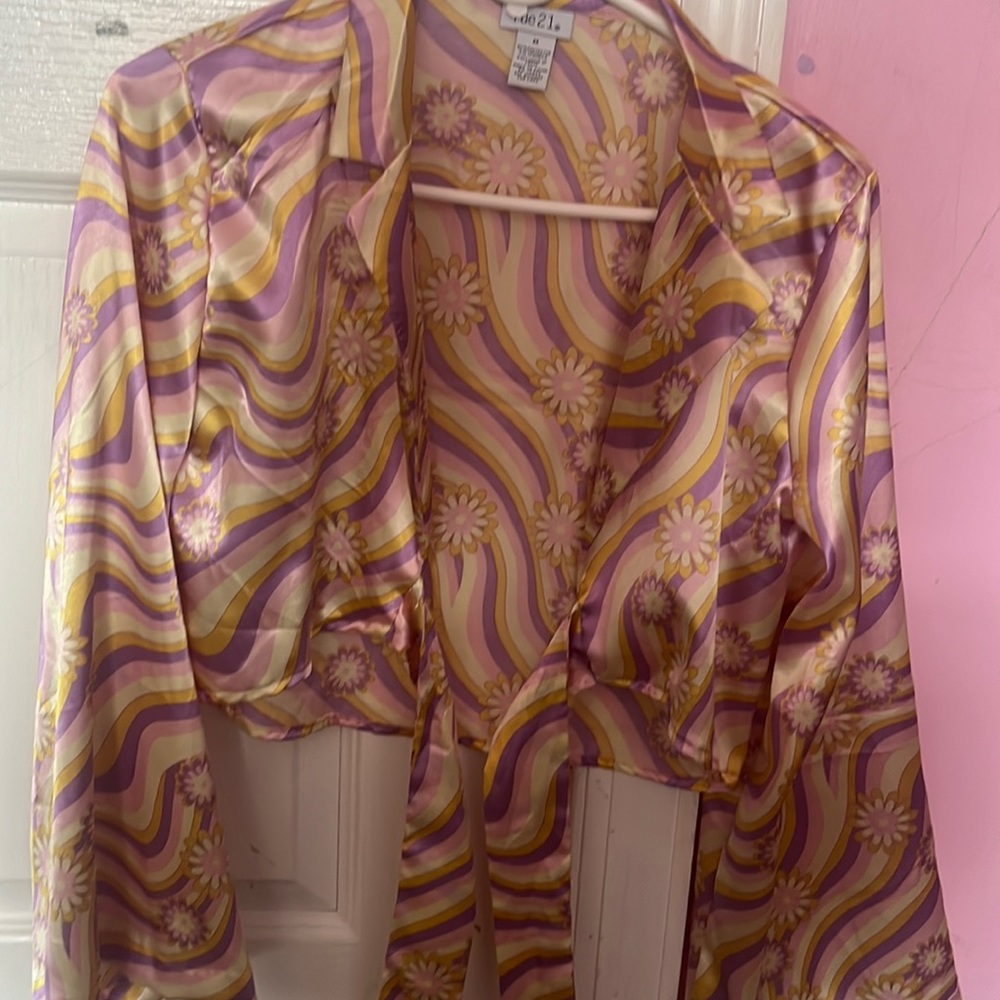 70s style rue 21 tie top